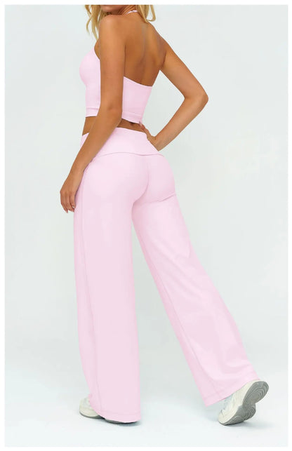 Women's Loose Fit Sportswear Set – Breathable Gym Clothes for Yoga & Outdoor Sports