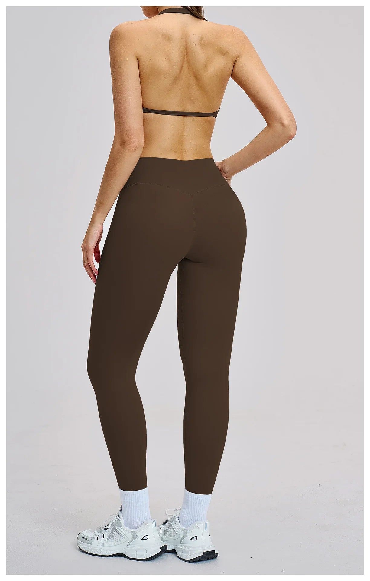 Women’s Flare Leggings Set with Hollow Back Sports Bra | Gym & Yoga