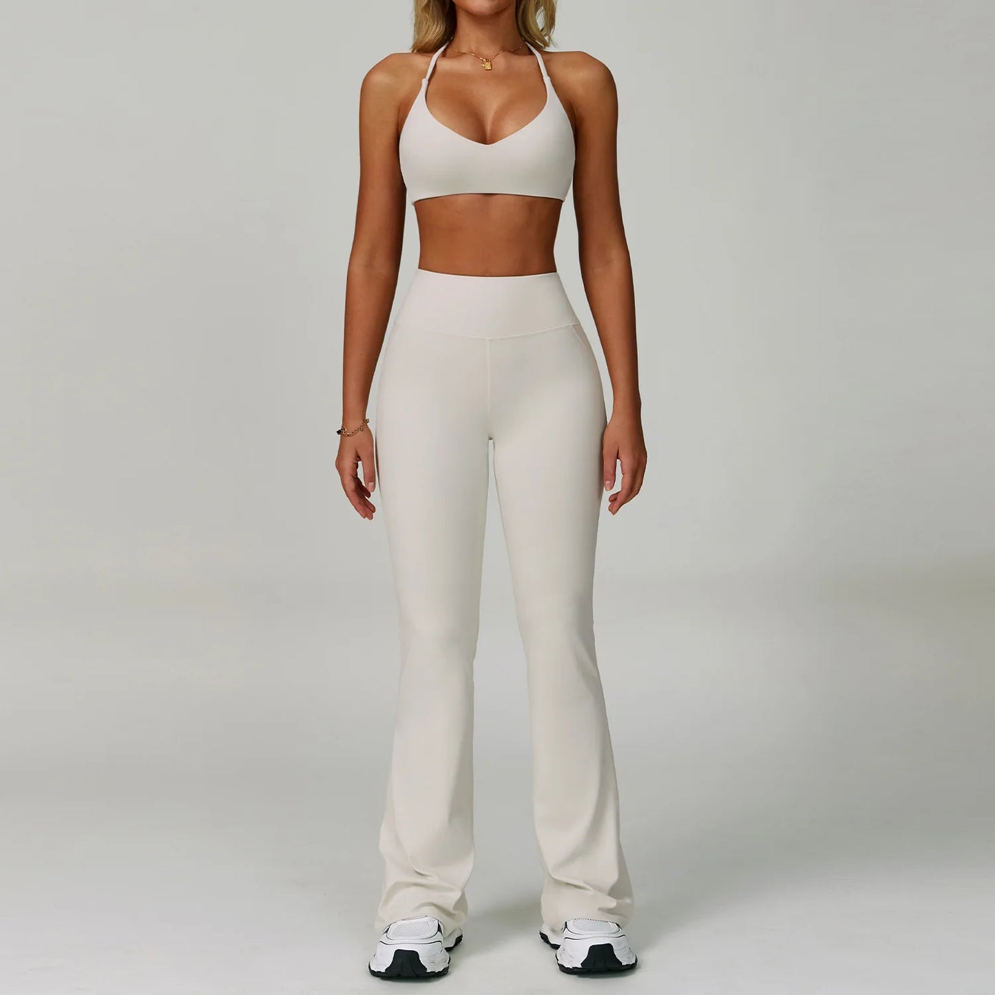 Yoga Set Women's Sportswear Yoga Suit Sports Top High Waist Leggings Two Piece Workout Clothes Fitness Gym Sets Athletic Wear