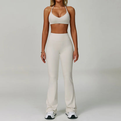Yoga Set Women's Sportswear Yoga Suit Sports Top High Waist Leggings Two Piece Workout Clothes Fitness Gym Sets Athletic Wear