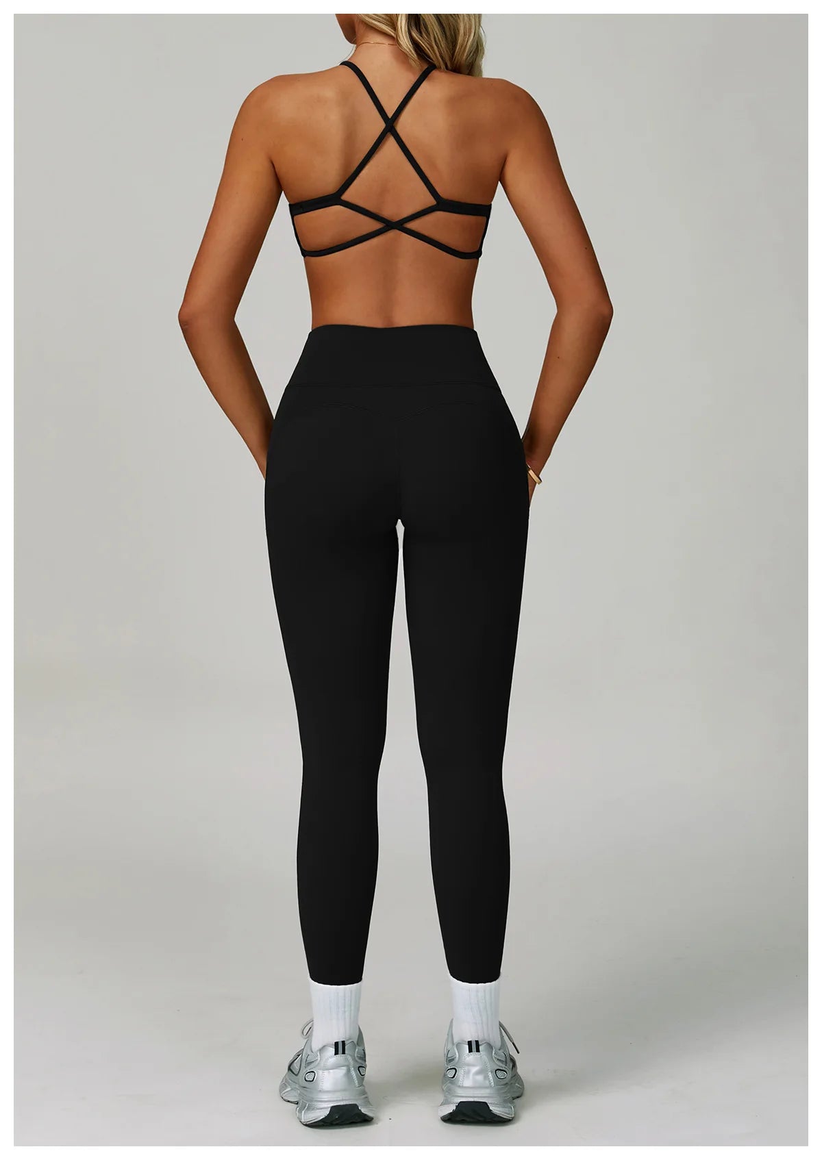 Yoga Set Women's Sportswear Yoga Suit Sports Top High Waist Leggings Two Piece Workout Clothes Fitness Gym Sets Athletic Wear