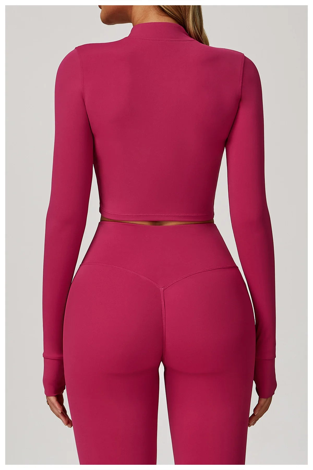 Women’s Quick-Dry Fitness Jacket – Zip-Up Long Sleeve Workout & Yoga Training Top