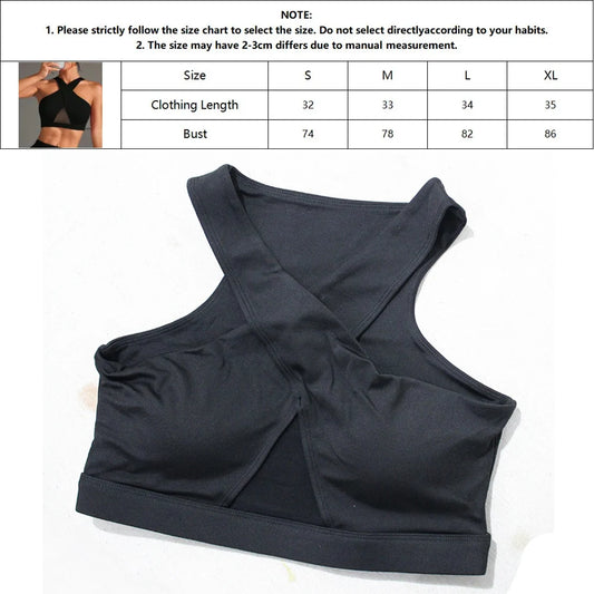 Women’s Mesh Splice Sleeveless Yoga Vest – Soft Stretch Active Top