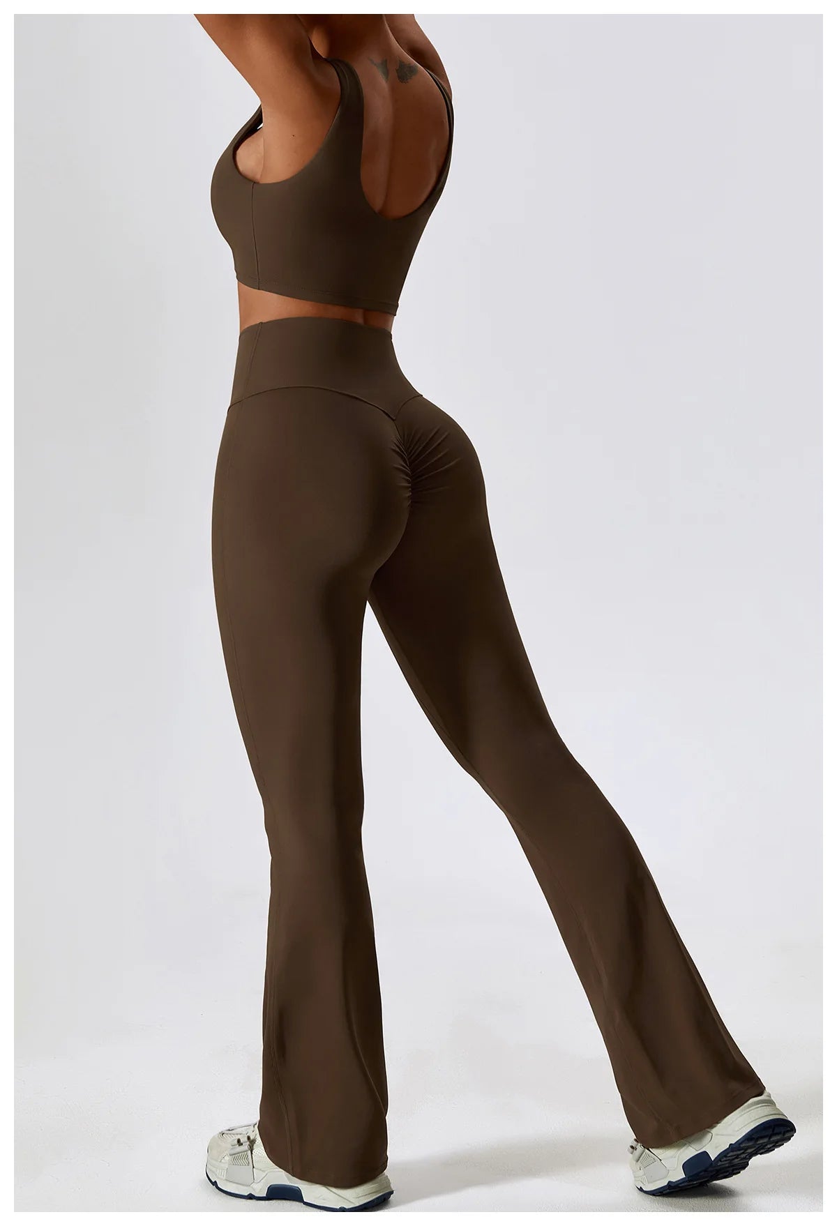 Women’s Seamless Activewear Set – Long Sleeve Crop Top & Sculpting Gym Leggings (2PCS)