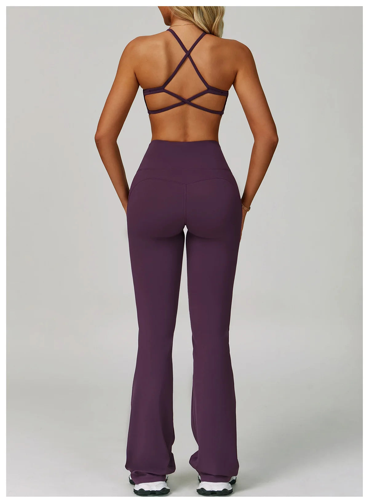 Yoga Set Women's Sportswear Yoga Suit Sports Top High Waist Leggings Two Piece Workout Clothes Fitness Gym Sets Athletic Wear