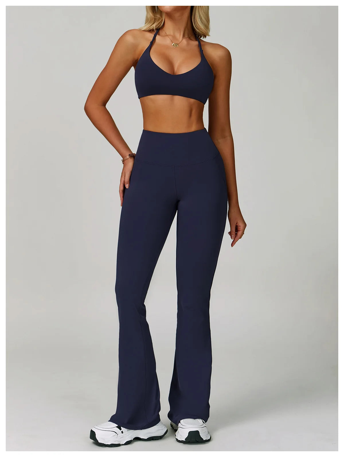 Yoga Set Women's Sportswear Yoga Suit Sports Top High Waist Leggings Two Piece Workout Clothes Fitness Gym Sets Athletic Wear