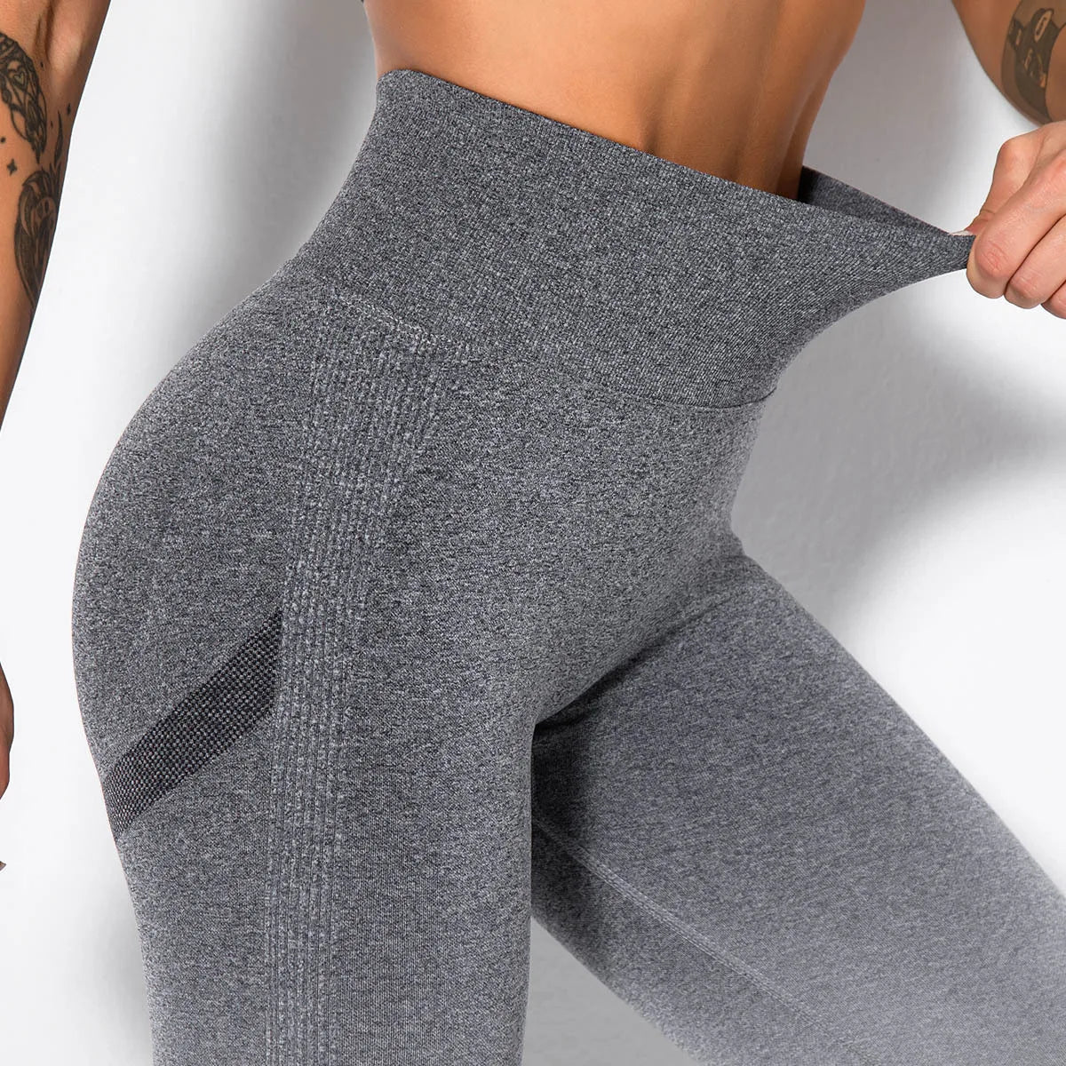 Seamless Gradient High-Waist Push-Up Yoga Leggings for Women