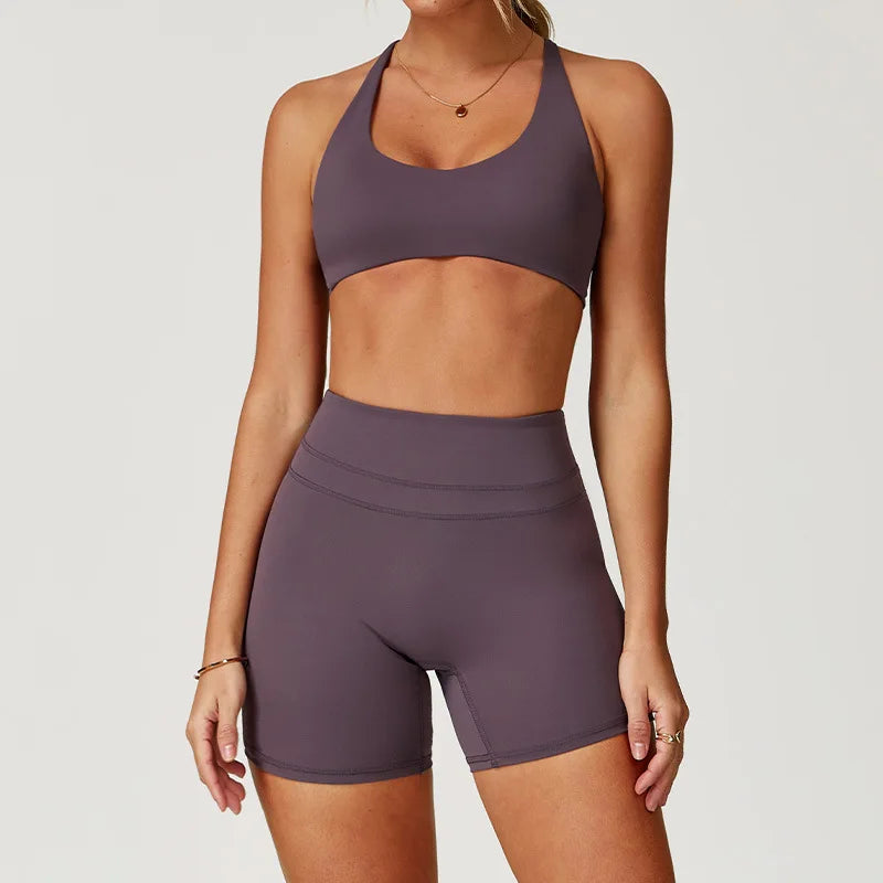 2 Pieces Sportswear Women Yoga Set Gym Clothes Sportswear Yoga Suits Fitness Set Tracksuits Sports Bra Gym High Waist Leggings