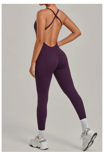 Women’s 2-Piece Gym Set – Padded Sports Bra & High-Waist Leggings Workout Outfit