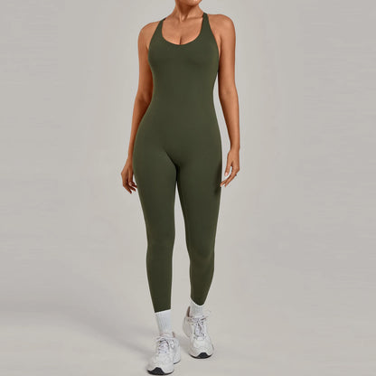 Women’s 2-Piece Gym Set – Padded Sports Bra & High-Waist Leggings Workout Outfit