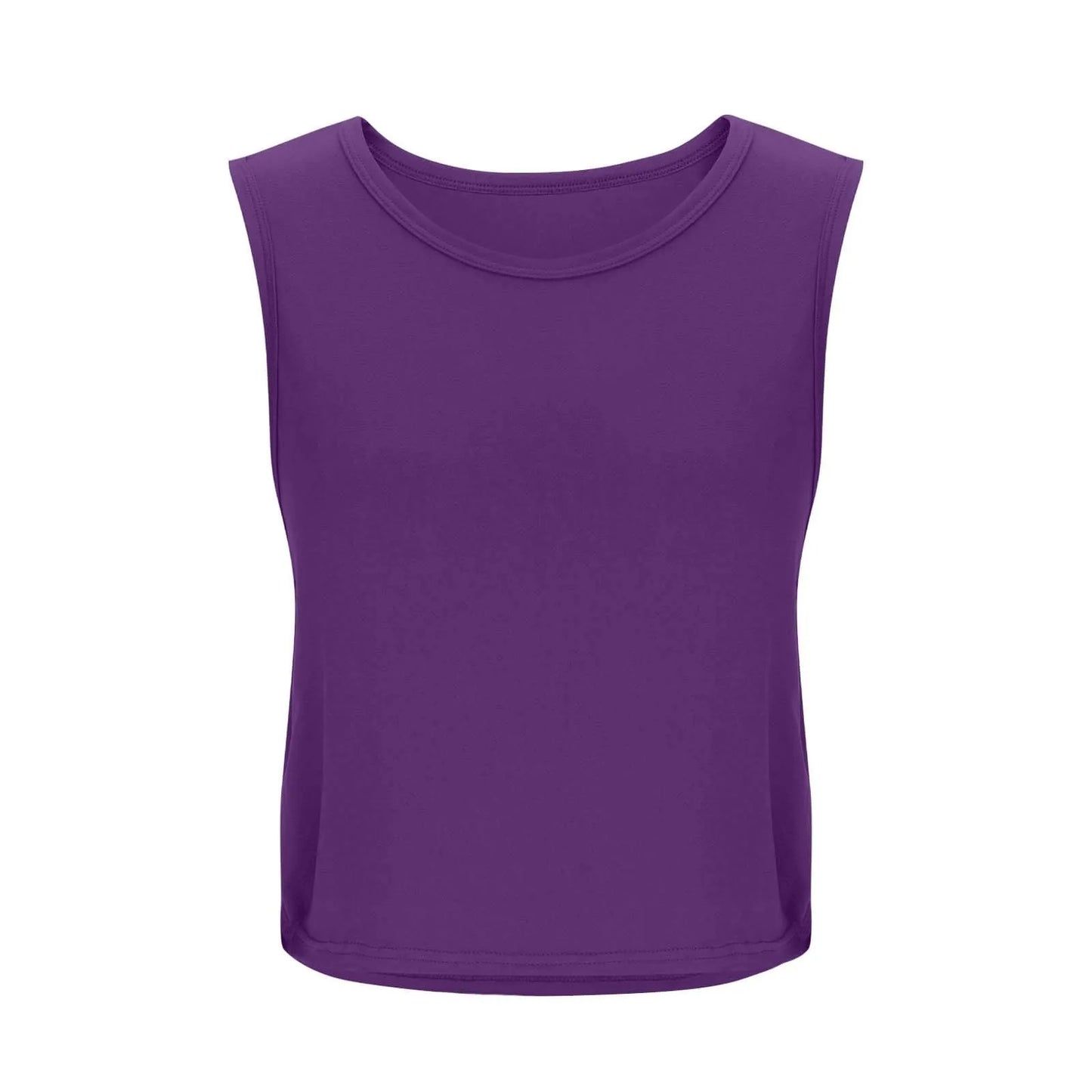 Women’s Sleeveless Breathable Workout Tank Top – Lightweight Yoga & Gym Crop Vest