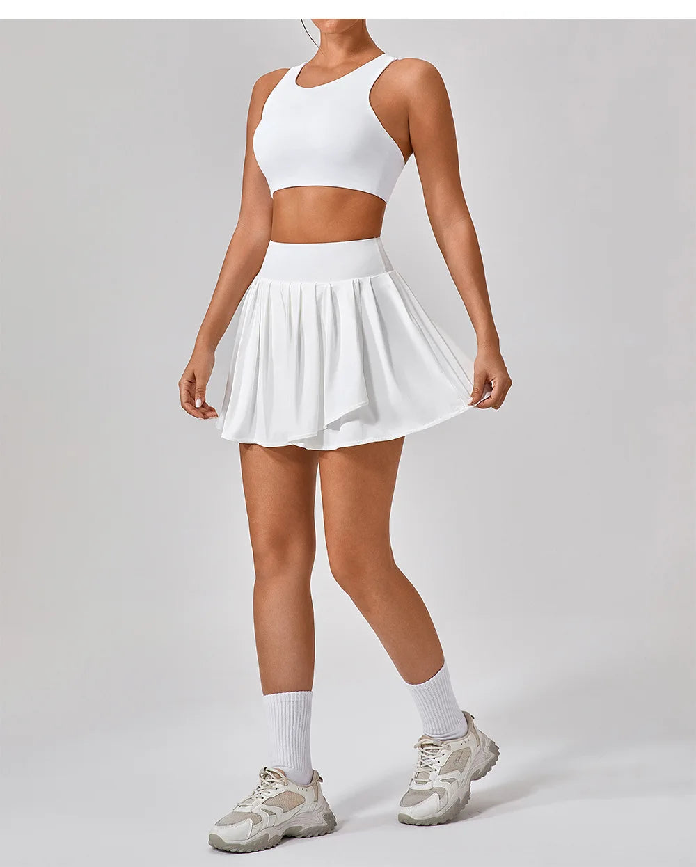 Women’s Athletic Skort – High Waist Slim Fit Golf, Tennis & Workout Skirt