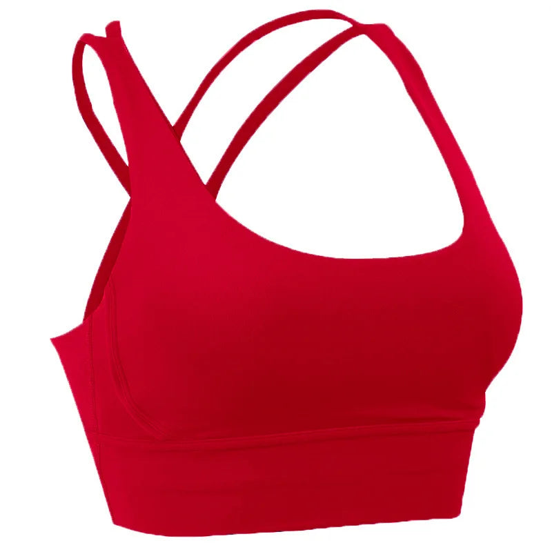 Cross Back Sports Bra for Women | Breathable Fitness & Yoga Top