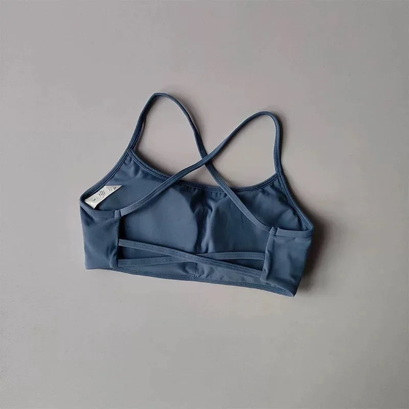Women’s Cross Back Sports Bra – Shockproof, Breathable Gym & Yoga Activewear