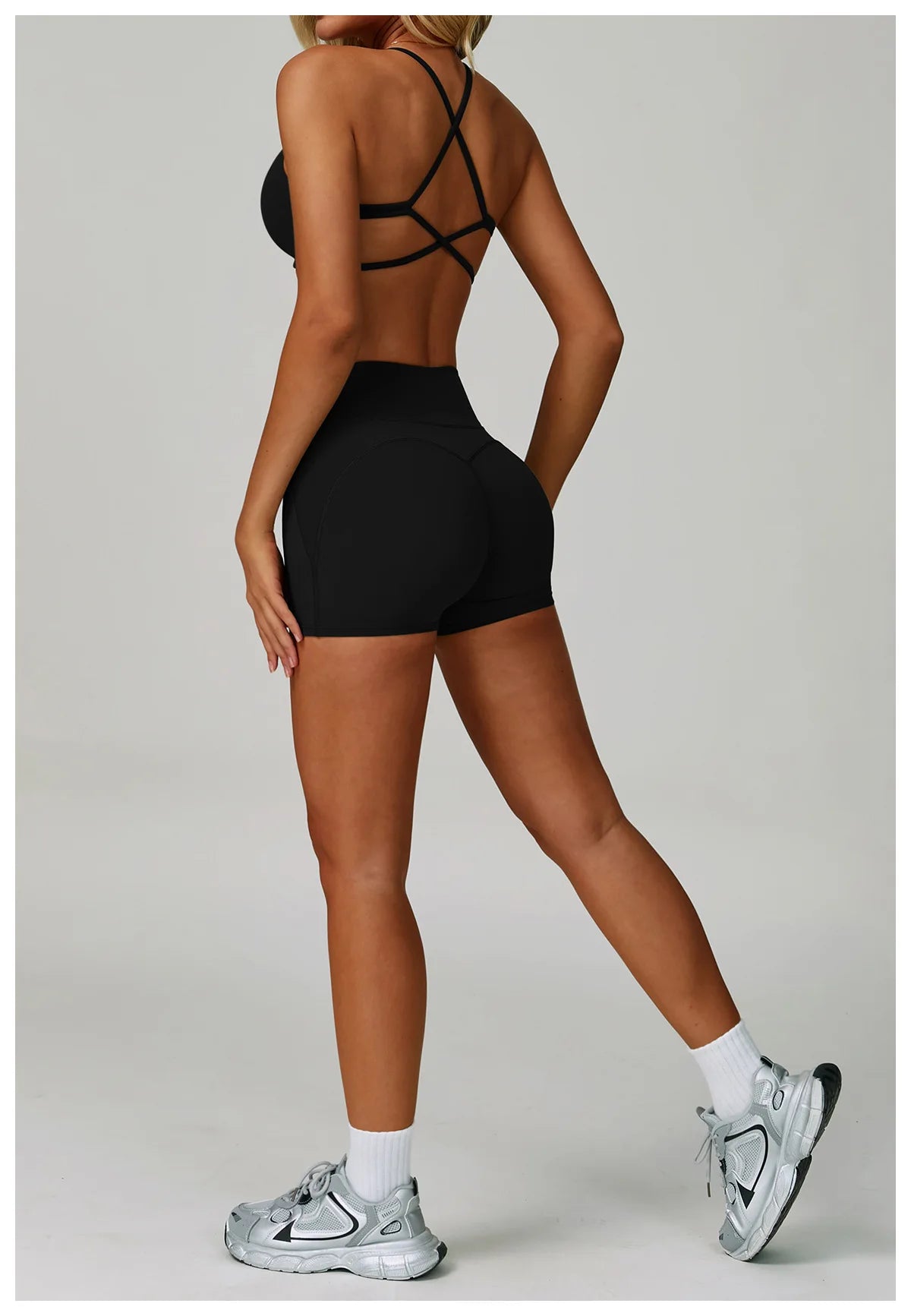 Yoga Set Women's Sportswear Yoga Suit Sports Top High Waist Leggings Two Piece Workout Clothes Fitness Gym Sets Athletic Wear