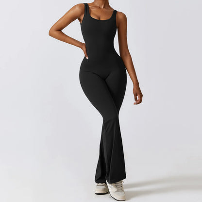 Women’s Seamless Fitness Jumpsuit – Stretch One-Piece Gym & Yoga Suit