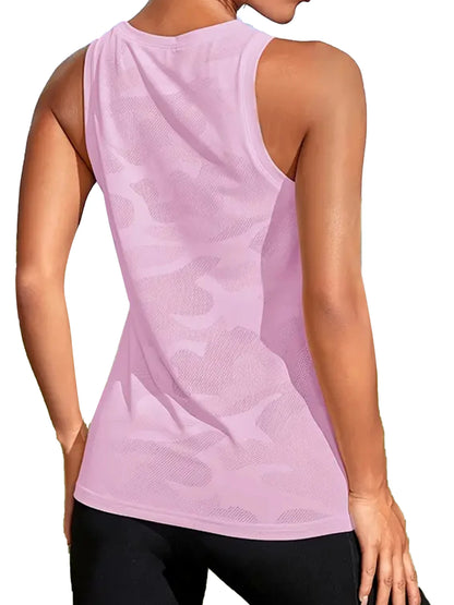 Women's Super Soft Sport Tank Tops for Women Moisture-Wicking Quick-Dry Breathable Mesh Design for Athletic Running Tennis Yog