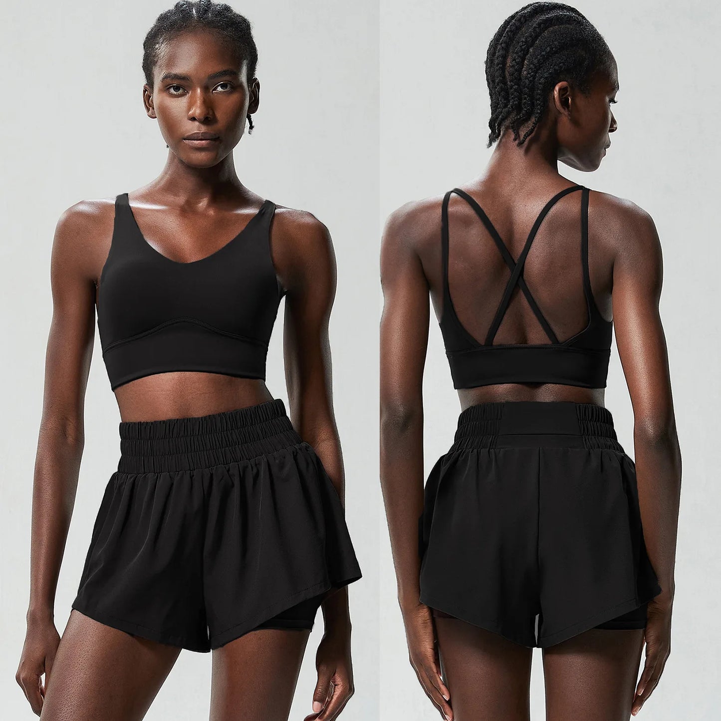Women’s High Performance Sportswear Set – Tennis & Fitness Clothing