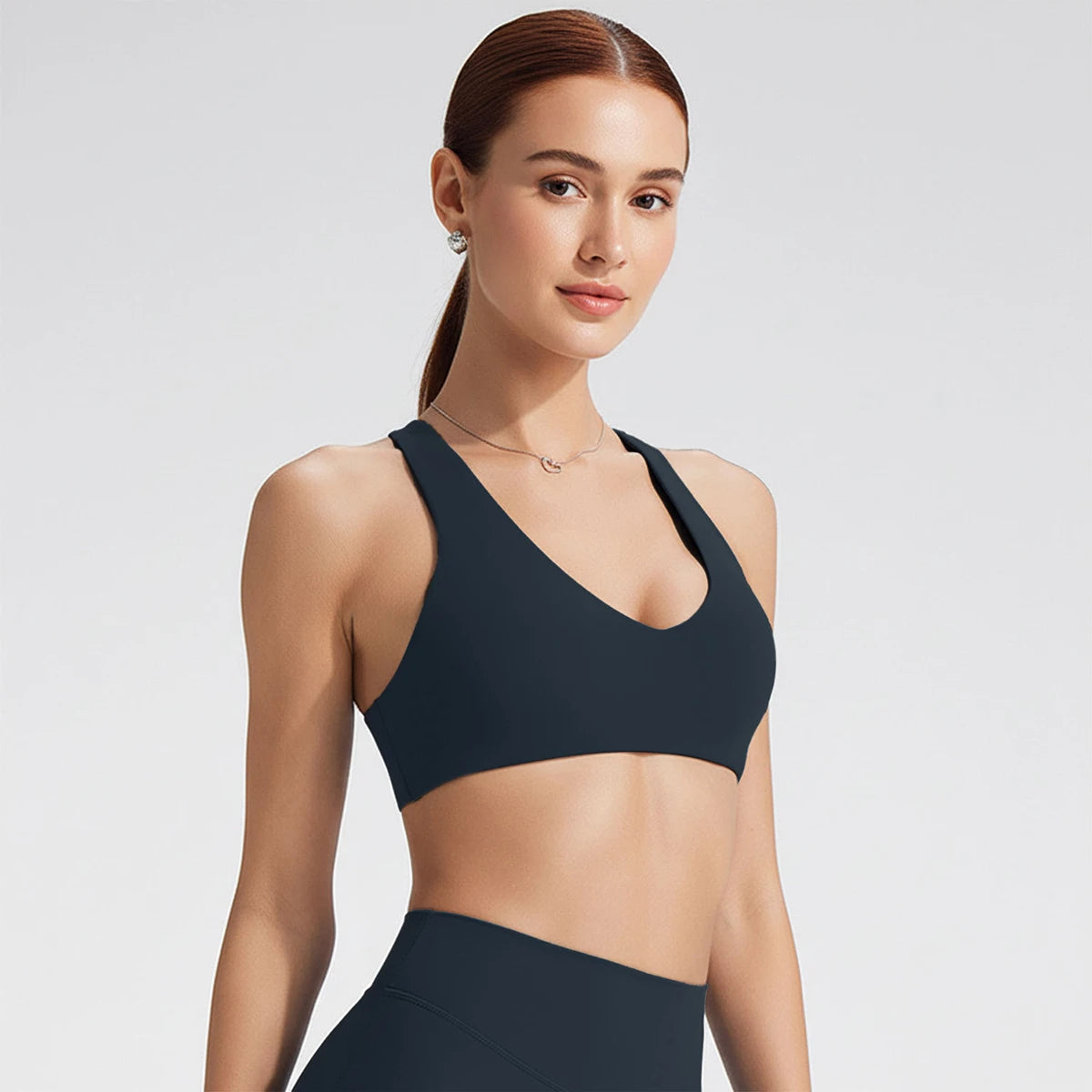 SoftMotion Y-Back Sports Bra – High Support Workout Top