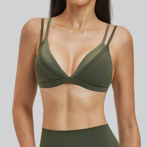 Women’s Shockproof Sports Bra – Breathable Running & Training Top