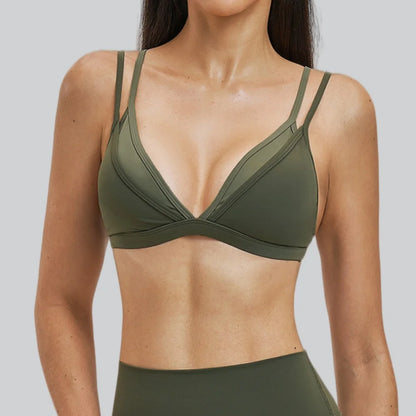 Women’s Shockproof Sports Bra – Breathable Running & Training Top