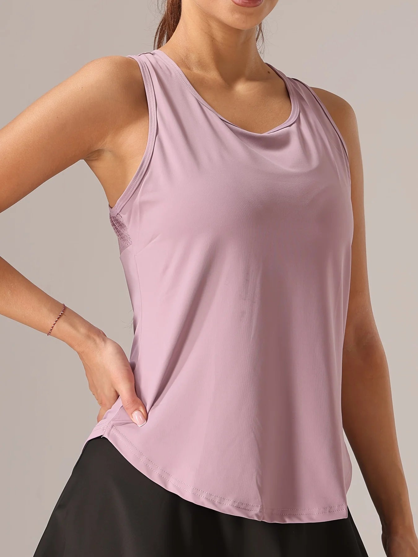 Women’s Performance Mesh Workout Tank – Sleeveless Gym, Tennis & Training Top