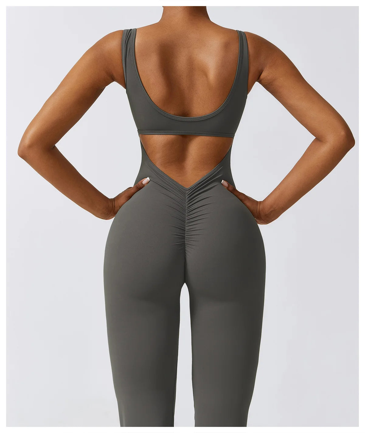 Women’s Seamless Fitness Jumpsuit – Stretch One-Piece Gym & Yoga Suit