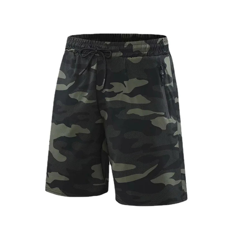Men’s Quick-Dry Sports Shorts – Lightweight Running & Gym Shorts with Zipper Pockets
