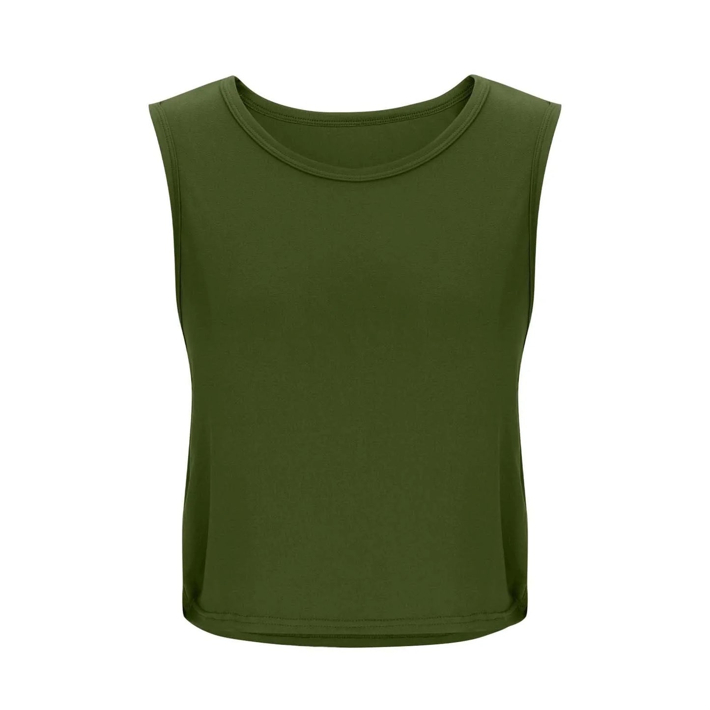 Women’s Sleeveless Breathable Workout Tank Top – Lightweight Yoga & Gym Crop Vest