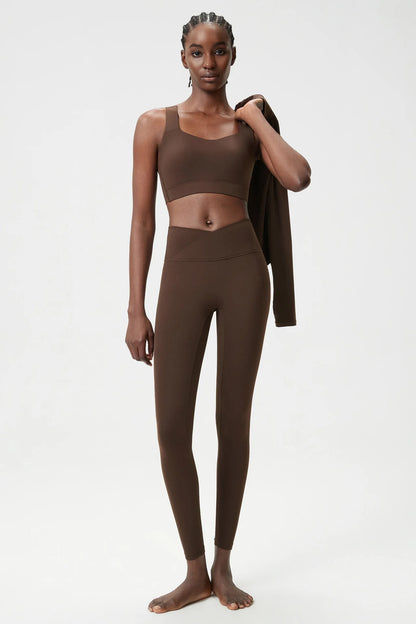 Women’s High-Waist Workout Set – Seamless Gym & Fitness Outfit
