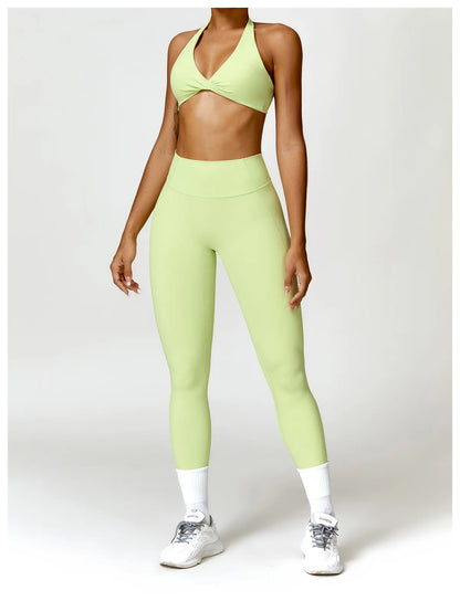 Women Seamless Yoga Set 2PCS Gym Workout Clothes for Female Push Up Bra High Waist Leggings Sexy Fitness Sportswear Sports Suits