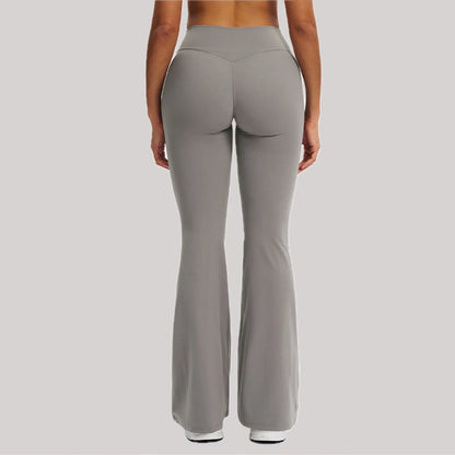 High-Waisted Flare Yoga Pants – Sculpting Push-Up Bell Bottom Leggings