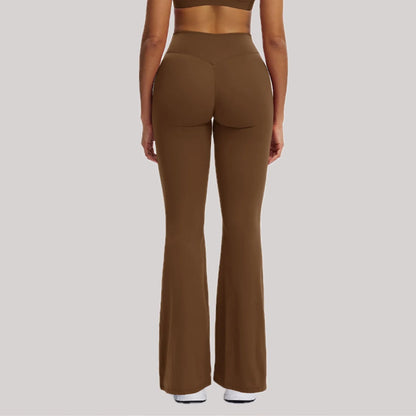 High-Waisted Flare Yoga Pants – Sculpting Push-Up Bell Bottom Leggings