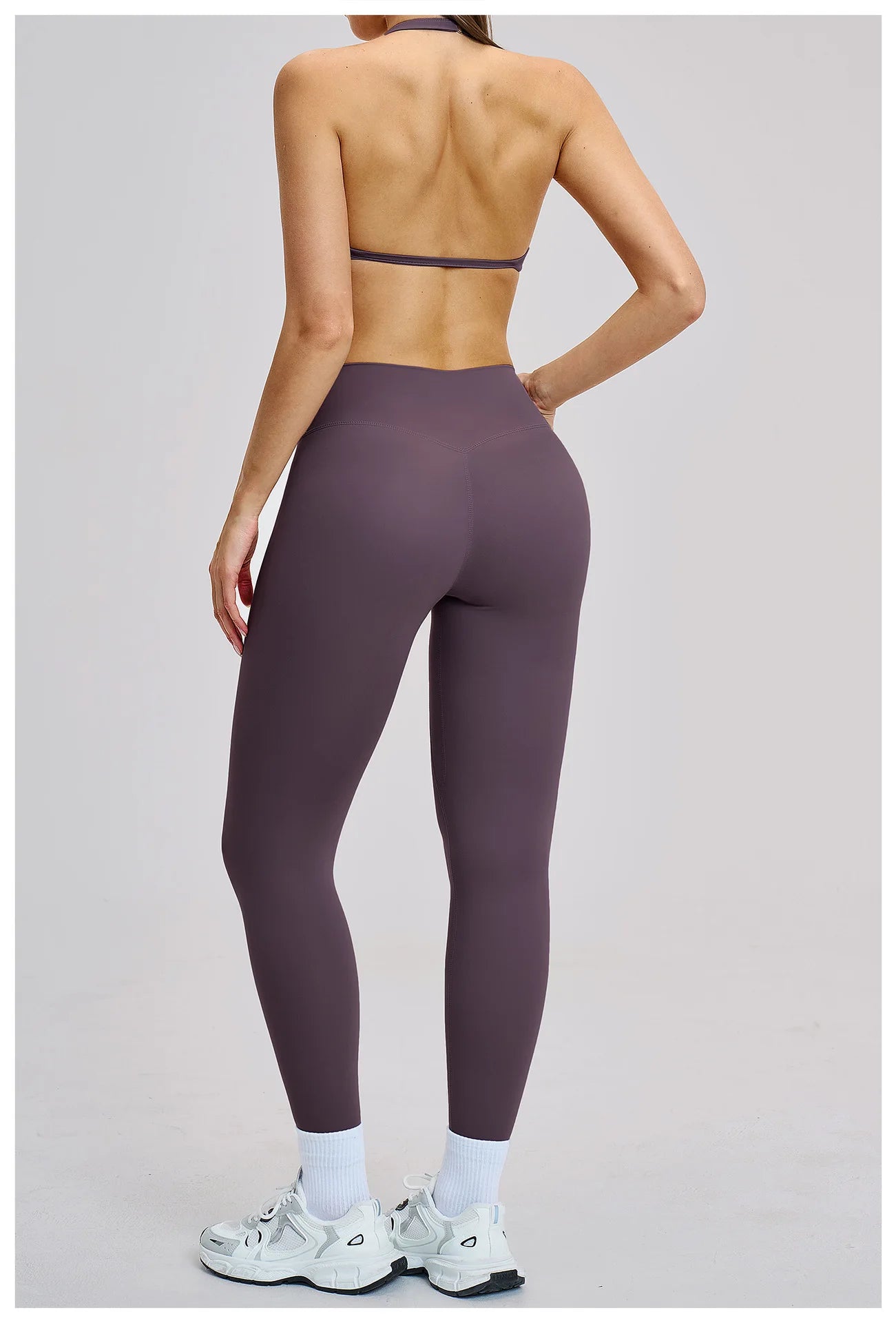 Women’s Flare Leggings Set with Hollow Back Sports Bra | Gym & Yoga