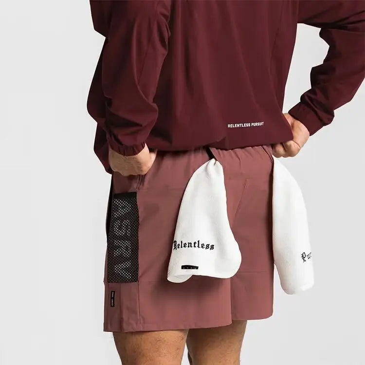 Men’s Performance Basketball Shorts – Quick-Dry Mesh Workout Shorts with Multi Pockets