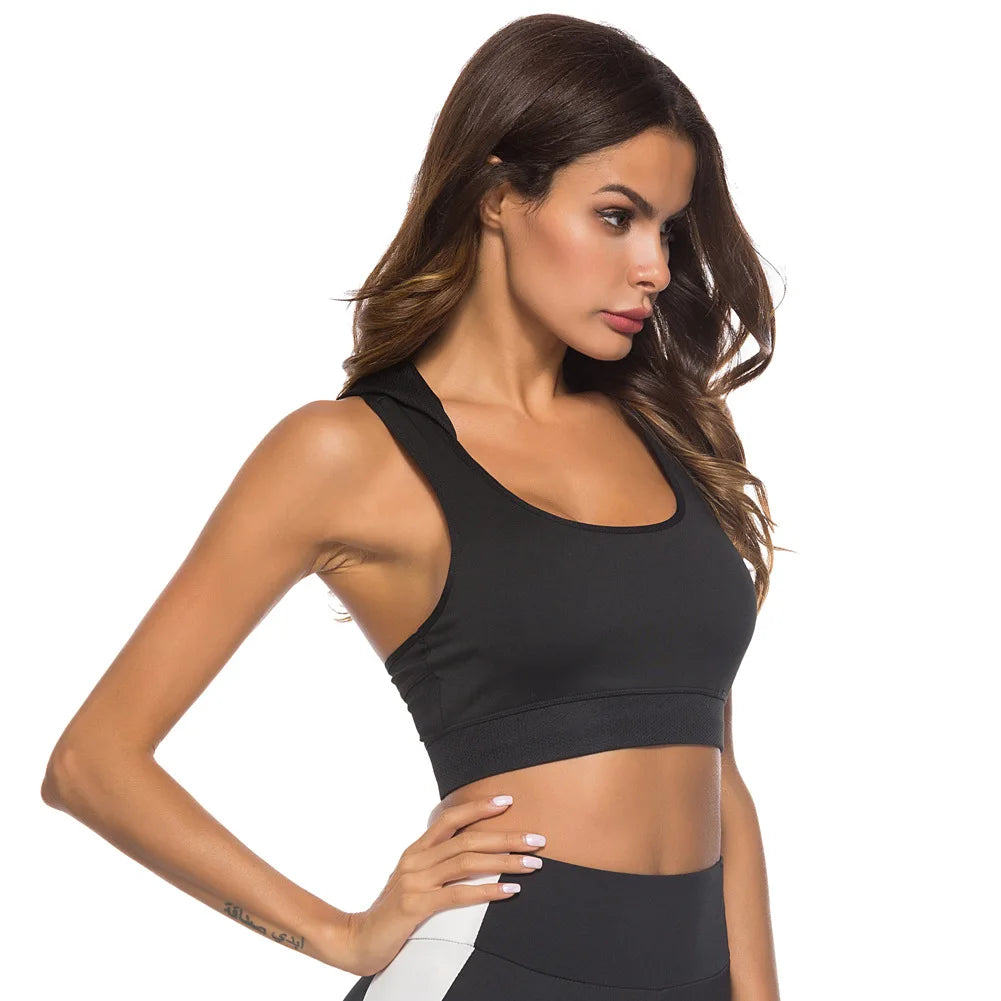 Women’s Quick-Dry Hooded Sports Tank Top – Elastic Fitness Yoga Running Vest