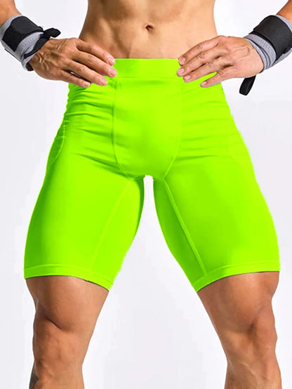 Men’s Compression Gym Shorts & Running Leggings – Quick-Dry Athletic Training Tights