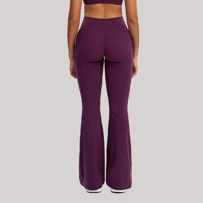 High-Waisted Flare Yoga Pants – Sculpting Push-Up Bell Bottom Leggings