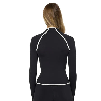 Seamless Zip Jacket Set for Women – Body Sculpting Yoga & Gym Outfit