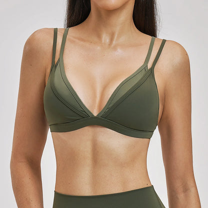 Women’s Shockproof Sports Bra – Breathable Running & Training Top