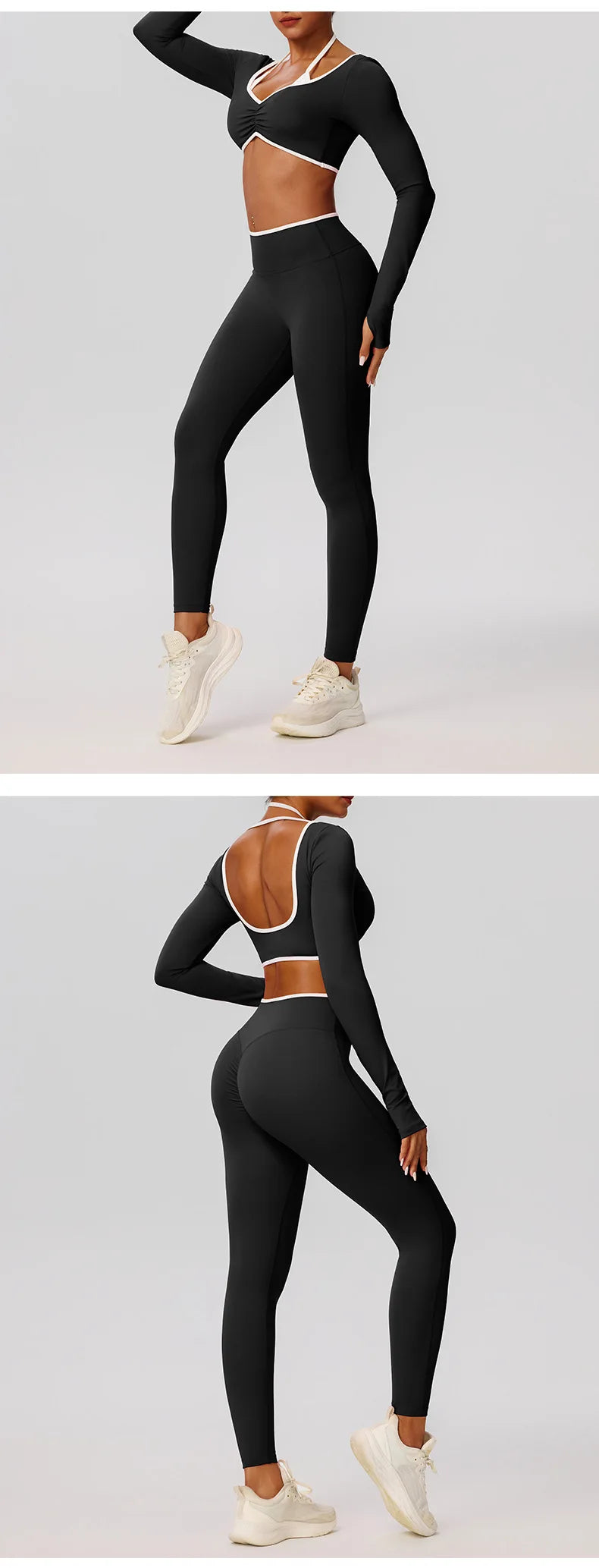 Women’s 2-Piece Gym Set – Padded Sports Bra & High-Waist Leggings | Yoga Activewear