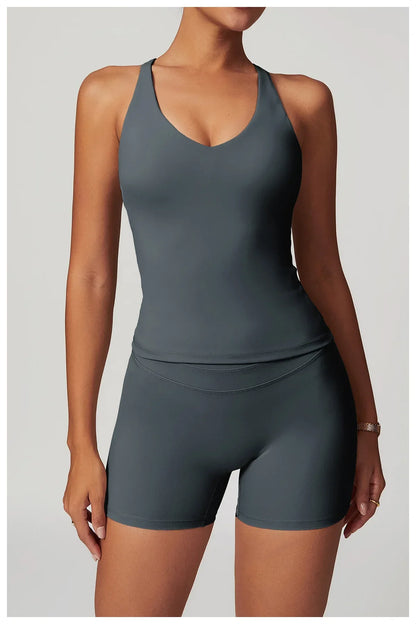 2 Pieces Sportswear Women Yoga Set Gym Clothes Sportswear Yoga Suits Fitness Set Tracksuits Sports Bra Gym High Waist Leggings