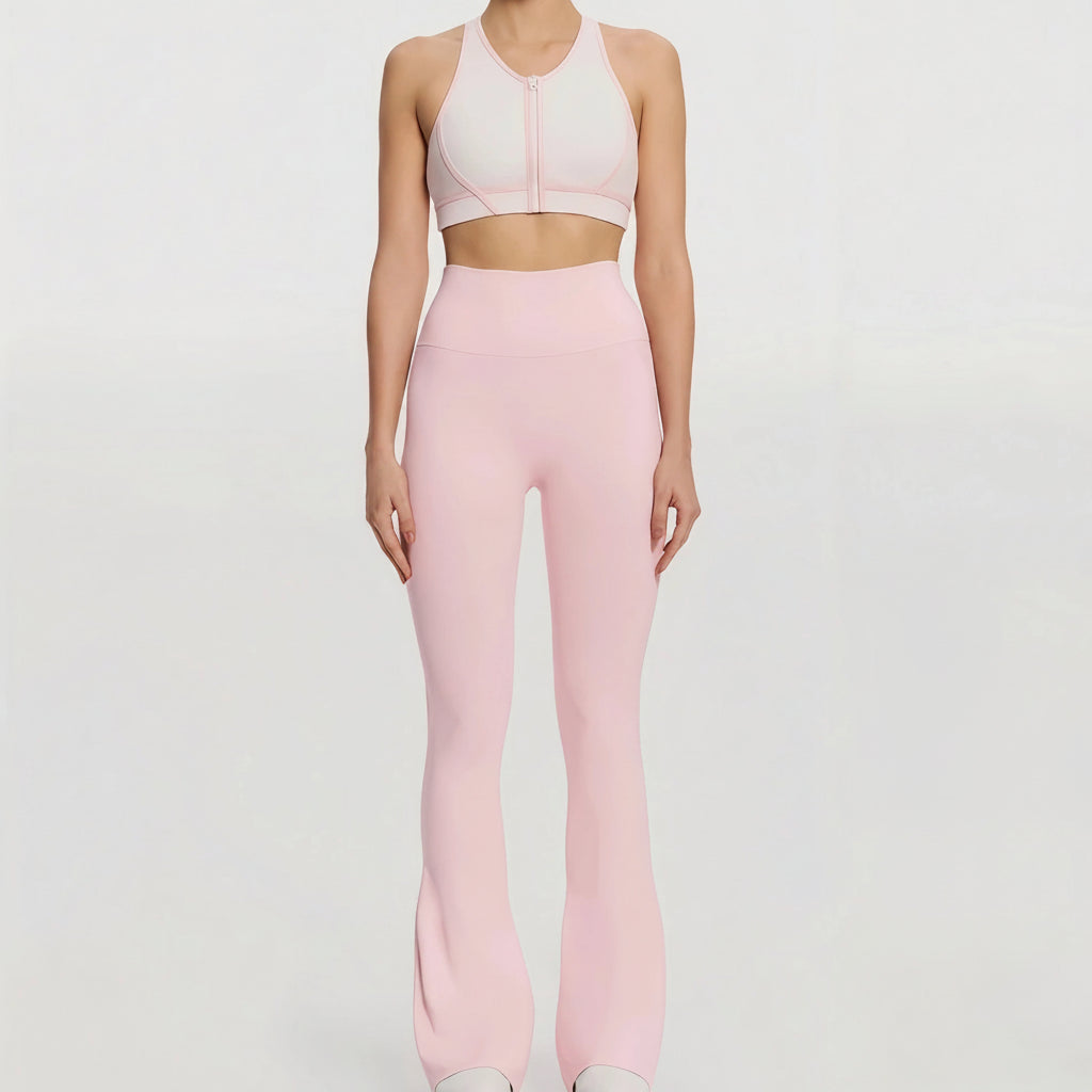 Women's Nude Feel 2-Piece Gym Set – Beauty Back Sportswear for Running & Training