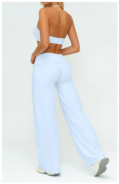 Women's Loose Fit Sportswear Set – Breathable Gym Clothes for Yoga & Outdoor Sports