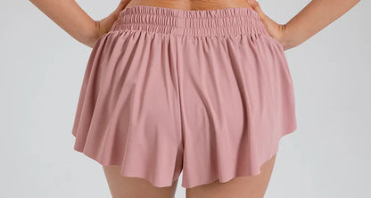 2-in-1 Flowy Skort for Women | Gym, Running, Yoga & Tennis Shorts