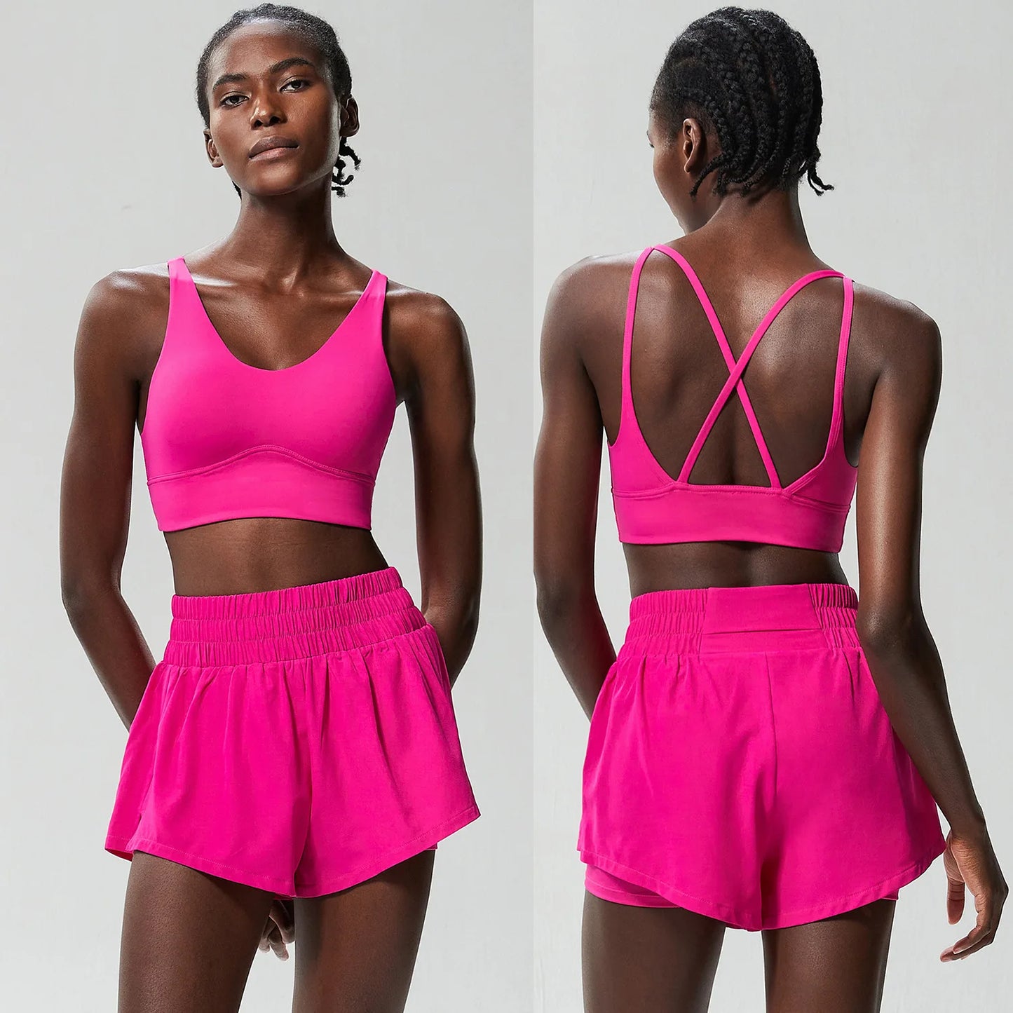Women’s High Performance Sportswear Set – Tennis & Fitness Clothing