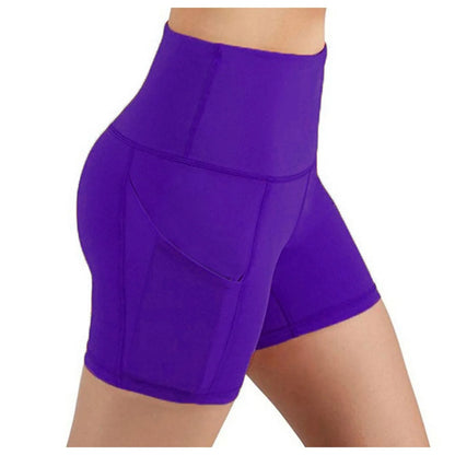 High Waist Yoga Shorts for Women with Pockets – Gym & Running