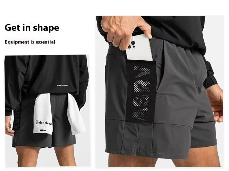 Men’s Performance Basketball Shorts – Quick-Dry Mesh Workout Shorts with Multi Pockets