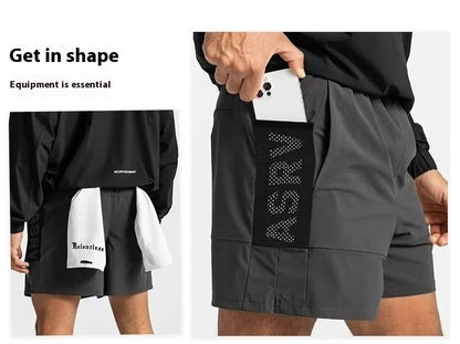 Men’s Performance Basketball Shorts – Quick-Dry Mesh Workout Shorts with Multi Pockets