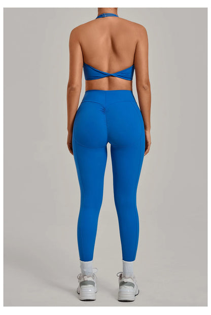 Women’s Push-Up Sports Bra & Leggings Set – High Waist Gym & Yoga Workout Outfit